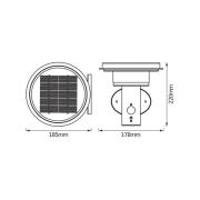 OSRAM vegglampe ENDURA STYLE SOLAR DOUBLE CIRCLE stål