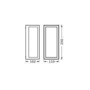 OSRAM utendørs vegglampe ENDURA CLASSIC RADO, mørkegrå, IP65