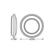 OSRAM LED-taklampe ORBIS BERLIN, svart Ø 39 cm metall