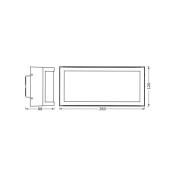 OSRAM utendørs vegglampe ENDURA CLASSIC CUADRA, mørkegrå, IP65