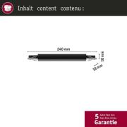 Paulmann URail skinneadapter Zigbee dimbar/bryter svart