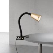 Klemlampe Dotty, messingfarget, høyde 33 cm, GU10