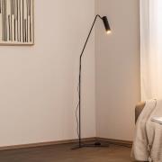 Gulvlampe Eye Super med bevegelig hode, svart