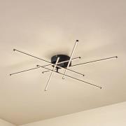 Lindby LED-taklampe Elviano, Ø 80 cm, svart, 3000 K