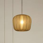 Lindby hengelampe Helin, svart, Ø 35 cm, stoff