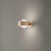 Vegglampe Mado, opalglass/messing, 1 lyskilde