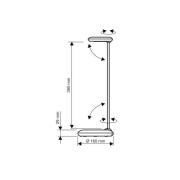 LED-skrivebordslampe MAULstudy, hvit, stål, 49 cm, E27