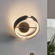 OSRAM LED-vegglampe Decor Curve Felt, grå, filt, 3000 K