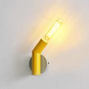 OSRAM vegglampe Decor Straw, 1 lyskilde, grå/gul, stål, E27