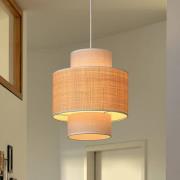 OSRAM hengelampe Decor Wrap Cylinder, beige, bast, lin