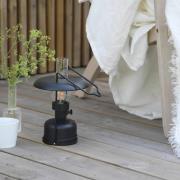 Markslöjd LED-akkubordlampe Fanos, svart, dimbar, IP44