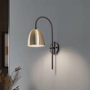 Vegglampe Tattoo 3321, gull antikk, metall, Ø 16 cm