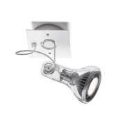 MARSET veggspot Atlas, 2700 K, Ø 11 cm, gjennomsiktig