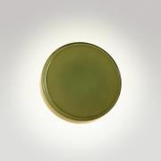 MARSET LED-vegglampe Caramel, grønn, Ø 22 cm, TRIAC, glass