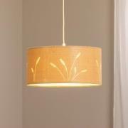 Boho Auris hengelampe, beige, Ø 40 cm, tekstil