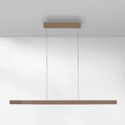 Paul Neuhaus LED-hengelampe Adriana Square, bronse, opp/ned