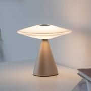 Paul Neuhaus LED-bordlampe Elipsa, hvit/bronse, dimbar