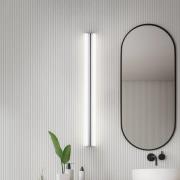 Helestra LED-speillampe LOOM, lengde 90 cm, krom, IP44