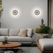 Helestra utendørs LED-vegglampe BUD, dimbar, lysebrun, IP65