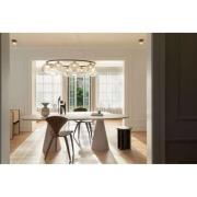 Nuura vegglampe Liila 1, Ø 14 cm, IP44, bronse/klar