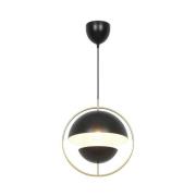 Pendellampe Tavia, svart, Ø 33 cm, metall