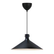 Pendellampe Dorina, svart, Ø 45 cm, metall
