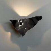 Knikerboker LED-vegglampe Zona d'ombra, svart, 79 cm