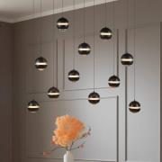 Schöner Wohnen LED-hengelampe Lini svart 11 lyskilder lang 3000K