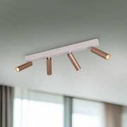 LED-downlight Ambala, lengde 65 cm, grå/brun, 4 lyskilder