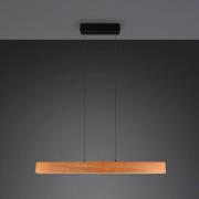 LED-pendellampe Edgewood, lengde 115 cm, trefarget, tre CCT