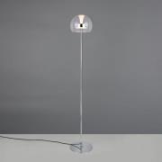 LED-gulvlampe Flynt, høyde 130 cm, kromfarget, metall, CCT