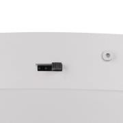 LED-taklampe Keaton, lysegrå, Ø 40 cm, metall, CCT