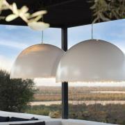 Karman Plancton - utendørs LED-pendellampe, Ø 45cm