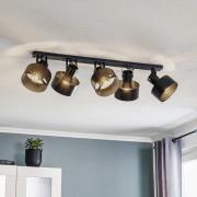 Taklampe Rif 5, 5 lyskilder, svart