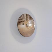 Vegglampe Lunar, hvit/trefarget, Ø 30 cm, G9