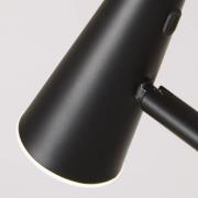 LED-batteridrevet gulvlampe 10450BK, svart, høyde 151 cm, metall