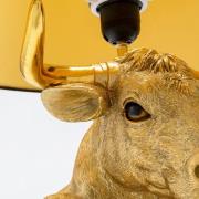 KARE bordlampe Boxer Bull, svart/gull, 53 cm, E27