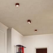 Taklampe RIBLA, oker, Ø 10 cm, metall, GX53