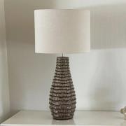 By Rydens bordlampe Bartha, brun/beige, høyde 74 cm