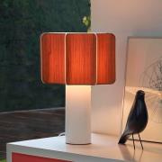 LZF bordlampe Kactos, kirsebærtrefarget/hvit, høyde 52 cm