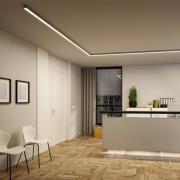 Paulmann LED-lyslist Linion, krom, 100 cm, 3000 K