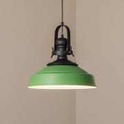 Hengelampe Craft, grønn, metall, Ø 41 cm, E27