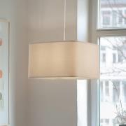 Kwadro hengelampe, beige, 40 x 40 cm, velurstoff