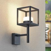 Lucande Timio utendørs vegglampe, uplight, grå, GX53, IP44