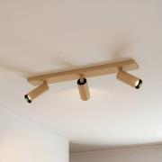 Arcchio Downlight Brinja Slim, brun, 3 lyskilder, GU10 MR11