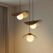 Hengelampe Vatoz, 3 lyskilder, svart, Ø 50 cm, metall