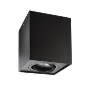 Downlight Bengala kantet, svart, aluminium, GU10, svingbar