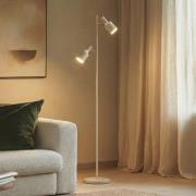 Lindby gulvlampe Ovelia, beige, metall, E27