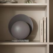 Globen Lighting bordlampe ORBIT, grå, marmor, høyde 32 cm