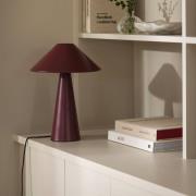Globen Lighting bordlampe Cannes, rød, metall, høyde 40 cm